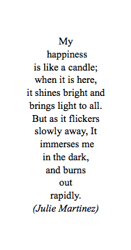  candle [by: Julie Martinez] 