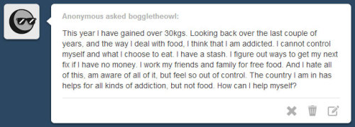 Eating disorders are awful, anon. Support is out there.