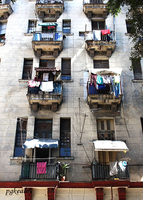 Clotheslines in Old Havana. pgkealey