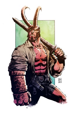 xombiedirge:  Hellboy by Djibril Morissette-Phan / Tumblr