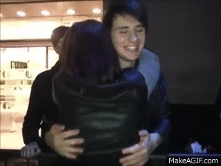 carla ! — but look at how dan naturally goes under when...
