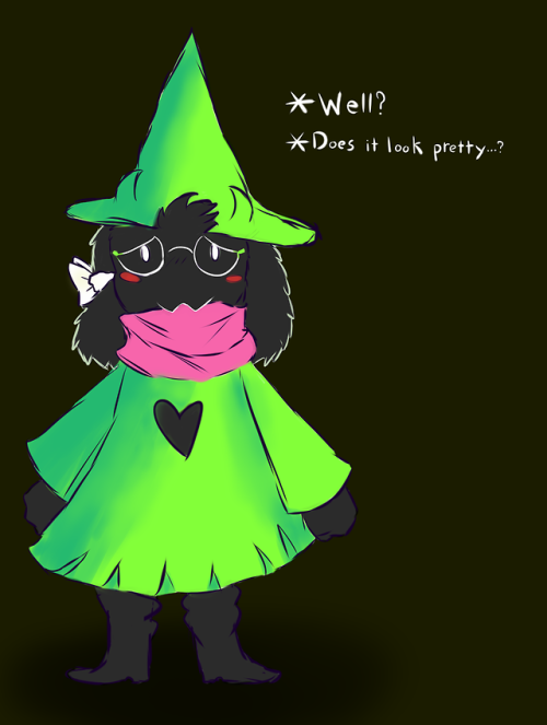 lunar-eclipse:*Give Ralsei the white ribbon?I just love this fluffy boi so much.