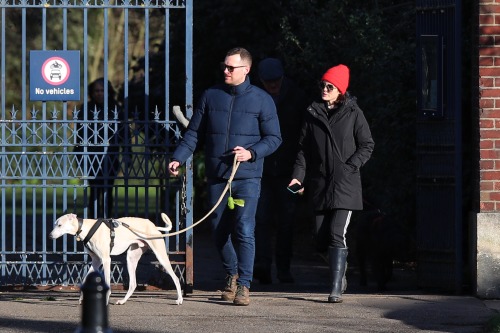 Michelle Dockery, Jasper Waller-Bridge and AlfieThe couple announced their engagement in The Times t