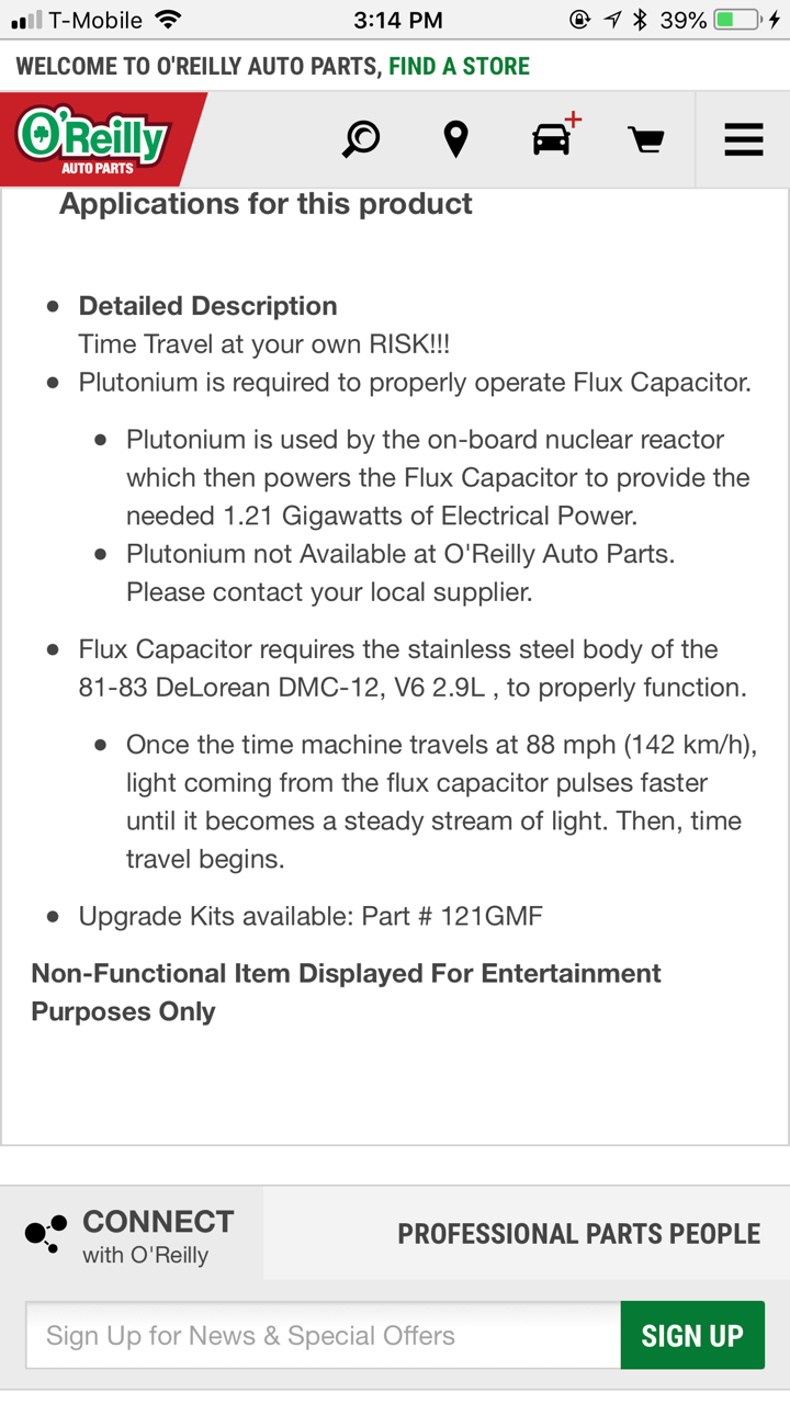Creative Outlet Go To Oreilly Auto Parts Website Search For