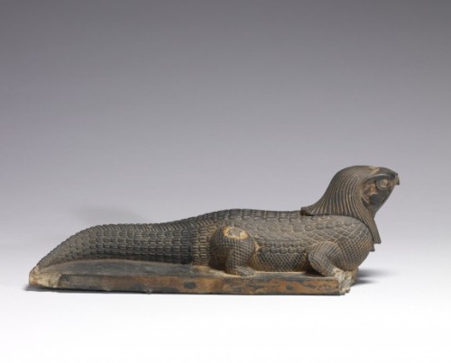 sporadicq:Statue of a Crocodile with the Head of a Falcon, Egyptian (Artist), ca. 400-250 BC (Late P