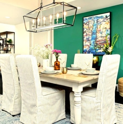 Great Room - Dining RoomInspiration For A Mid-sized, Contemporary Great Room Renovation With A Dark Wood