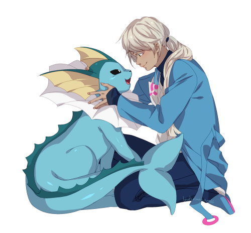 loudsalmon:trainers with their fav eeveelutions aaa