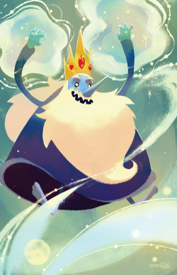 abbydraws:    Variant cover that I was able to do for BOOM! Studio’s Ice King #5 