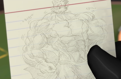 battervp:  pkrockinboy:  “and scout has drawn a picture… of buff tails.. from sonic the hedgehog..”  