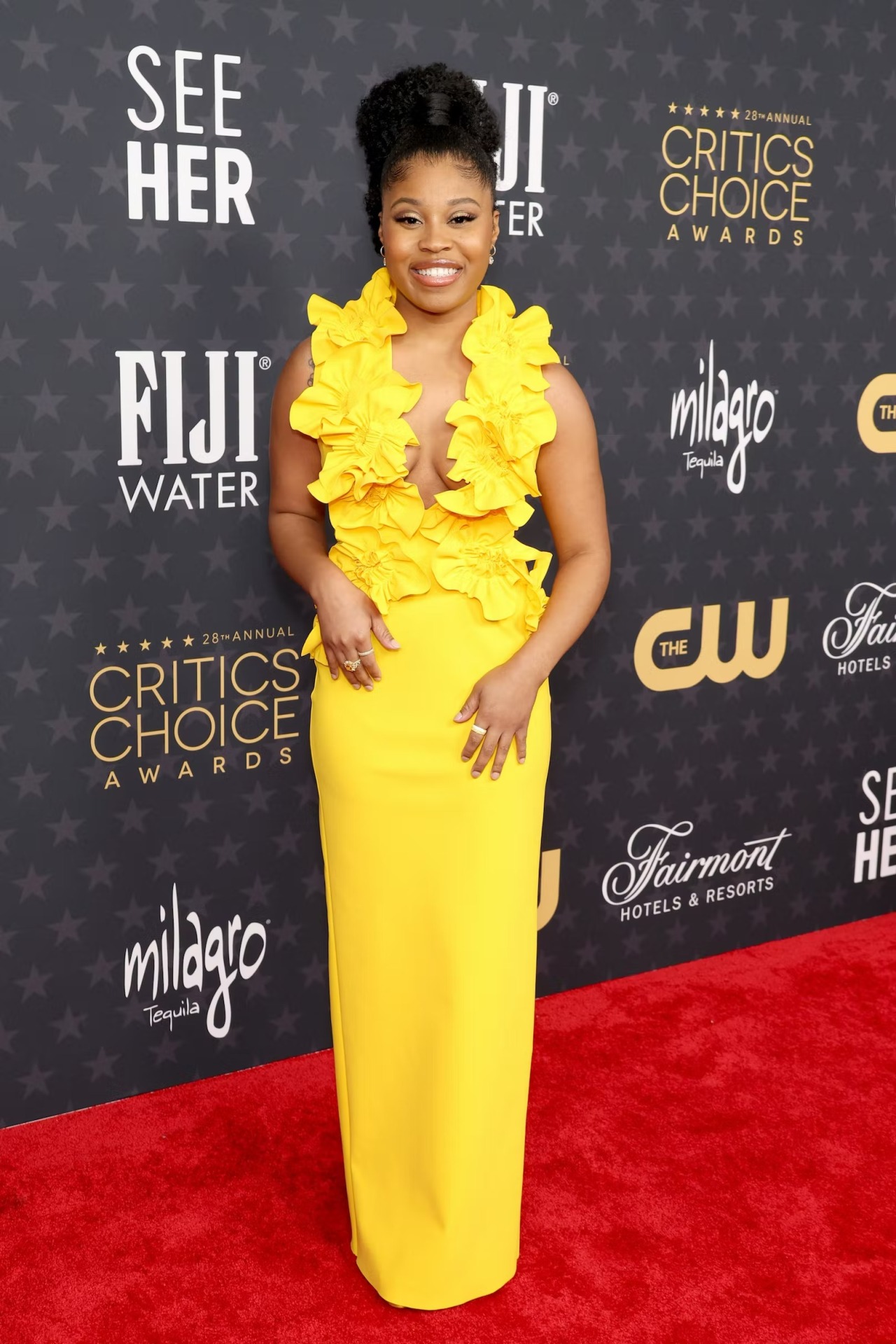 Dominique Fishback at the Critics ChoiceA wards