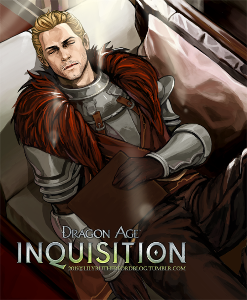 He fell asleep in my inquisitor’s room.  ;)I would let him sleep. He deserves it.  ^-^[03/12/2
