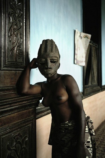itswadestore:    Leonce Raphael Agbodjelou, Untitled (Demoiselles de Porto-Novo series), 2012 Courtesy of Jack Bell Gallery.  