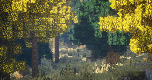 obscure-rain:A yellow wood ~Messing around with biome colors.