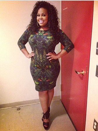 trebled-negrita-princess:womenofcolorfashionstyle:Be confident in your curves Ft: Amber RileyGiRL!!!