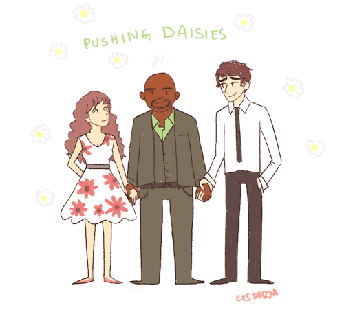 cesparzart:  drawing pushing daisies has become my new hobby hehe