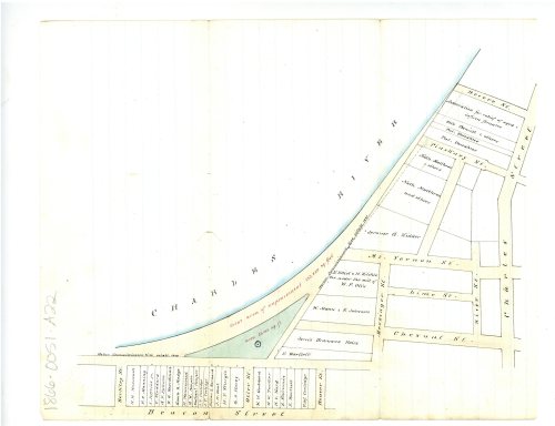 On this day in 1866, this map showing improvements to the Charles River Sea Wall was submitted to Bo
