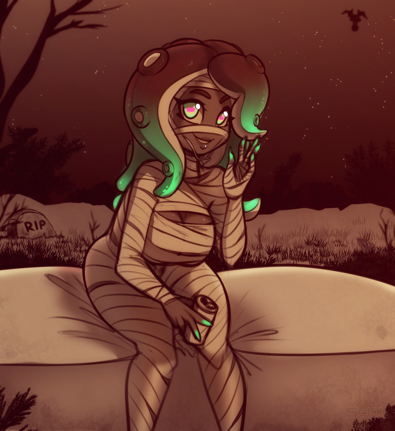 scdk-nsfw: Doodle - Marina Mummy What was supposed to be a quick dumb warmup doodle