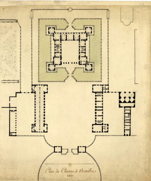 archimaps:Floor plan of the Chateau de Versailles in 1667