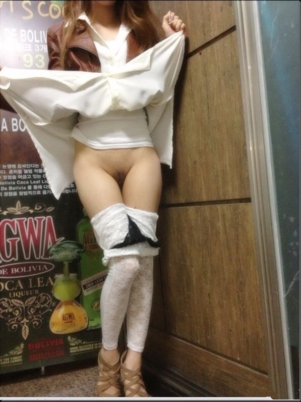 lightndark85:  Dirty freak korean stripping in public