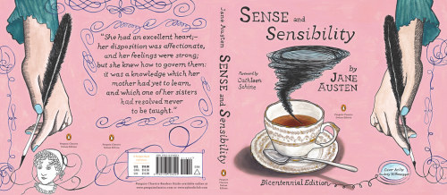 Audrey Niffenegger’s illustrated book cover for Jane Austen’s Sense and Sensibility.