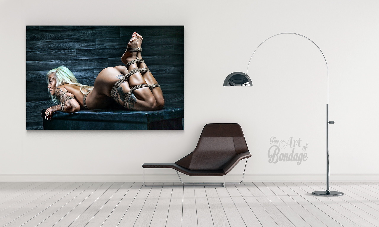 fineartofbondage: Awesome canvas print - item on sale at amazon! “Tied Legs”