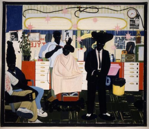 darksilenceinsuburbia: Kerry James Marshall I saw the first painting at a museum in Chicago wow wow