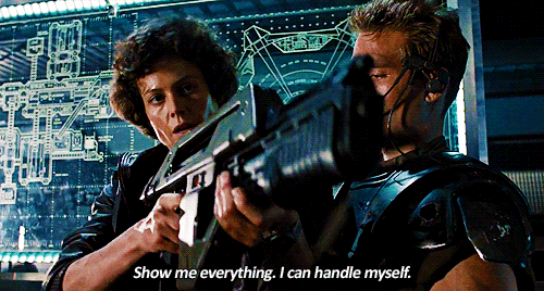 cptnsylver:  sweaterkittensahoy:  So, let’s just take a moment and appreciate that Kyle Reese (or whoever he plays in this movie) is clearly into Ripley.And let’s also appreciate that Chris-from-Mag7 (or whoever he plays in this movie) is into Ripley