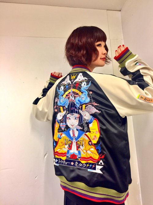  @_yun_chi_wearing the Sukajan jacket designed by@3eyestakahashi. Formore info, check out the campai