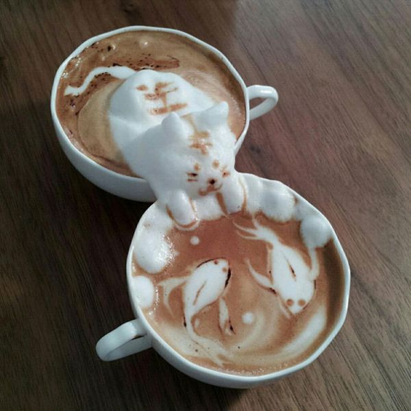 mjepino:  thecakebar:  Amazing 3D Latte Art by Kazuki Yamoto  You don‘t even have