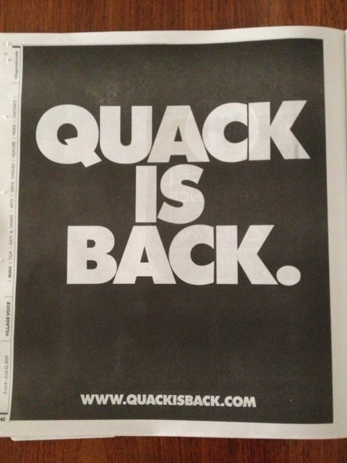 NEW DUCK SAUCE COMING SOON, ACCORDING TO THIS AD IN VILLAGE VOICE (NEW SINGLE JUNE 25)