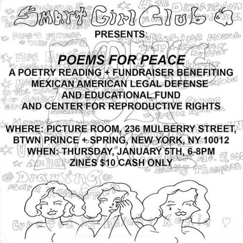 Hope to see you all tonight at our not for profit event POEMS FOR PEACE. We&rsquo;re raising mon