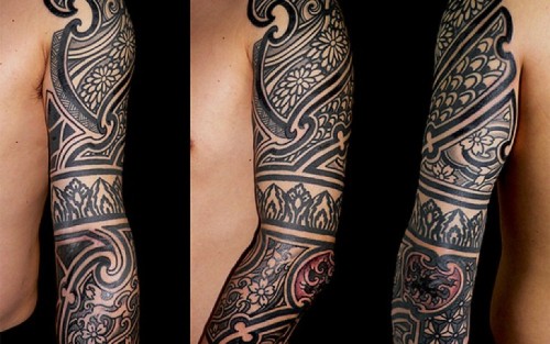 Maori tribal tattoo designs for men