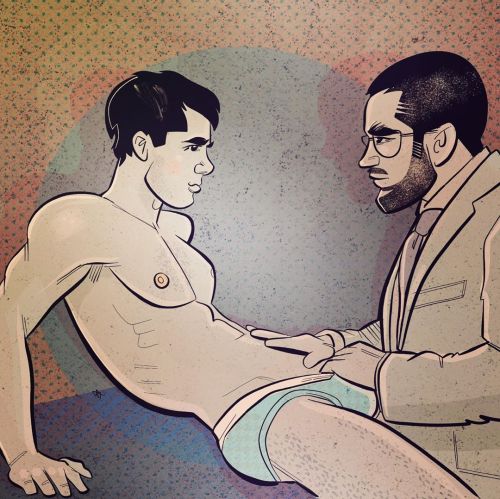 studsketch: meeting with the boss  #gayart