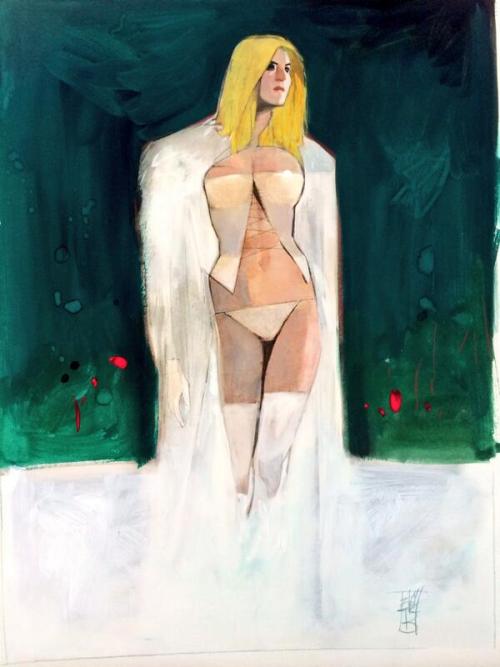 alexhchung:  Emma Frost by Alex Maleev porn pictures