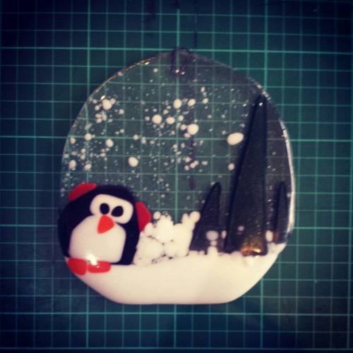 This is some of my beginners glass work I did for christmas! Definitely not as good as the amazing g