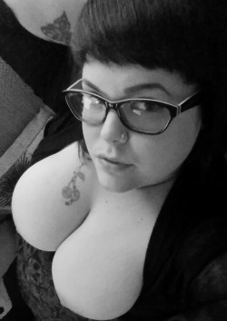 babydolldisaster:  Sitting in my living room with the blinds wide open and my tits out. A normal “day off” activity. 