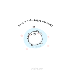 chibird:  Happy weekend! From a tiny polar