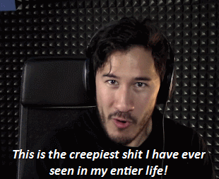 markipliergamegifs:  The jumpscares in this game actually weren’t too bad, or maybe they were just really fuckin’ loud~Bonus jumpscareHotel Remorse 