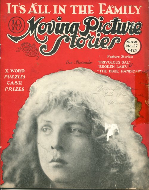 Moving Picture Stories No. 638, published 3/17/1925 Link to scan: [here] Contains images of the Gish