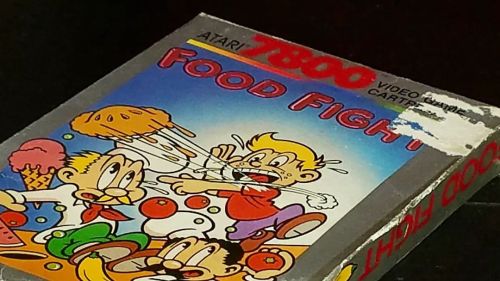 Recently found a boxed copy of #FoodFight for the #Atari7800. It&rsquo;s an amazing game with a lot 