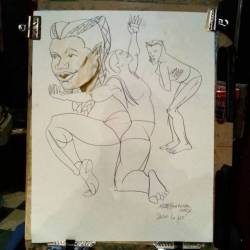 Drawing Jolie La Vie at Dr.  Sketchy’s