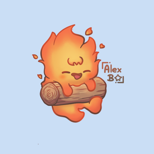 alexbrushes:happy calcifer 🔥 sticker and adult photos