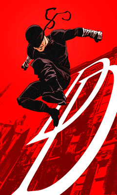youngjusticer:  Halfway done with this series. Rocks so many socks.Daredevil, by Edward Pun.