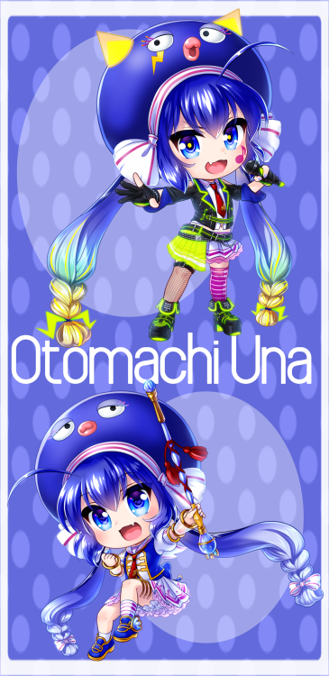 Blue Otomachi Una Edit SetRequested by @cryo-ragnvindr!Feel free to use!! Credit isn’t necessary but