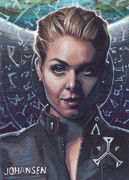 SYFY Channel swapBeing Human [us]-Stargate:Universe-Sanctuary-Battlestar GalacticaATC cards2015