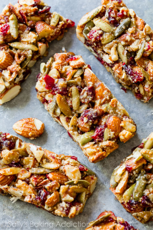 foodffs: Spiced Pumpkin Seed Cranberry Snack Bars Really nice recipes. Every hour. Show me what you 