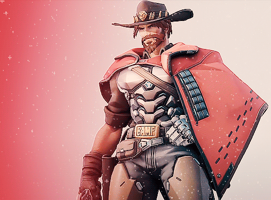 insomniaeon:Overwatch 2 - New looks #Overwatch#overwatch 2#jesse mccree#reaper#pharah#widowmaker#ameile lacroix#fareeha amari#mccree#gabriel reyes#gifs#vid games #these designs are pretty good  #I just hope you can still play as the original designs too