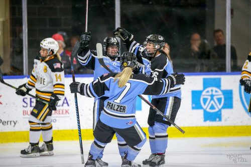 Harrison Browne scored his first goal and the first goal for the Buffalo Beauts of the 2016-2017 NWH