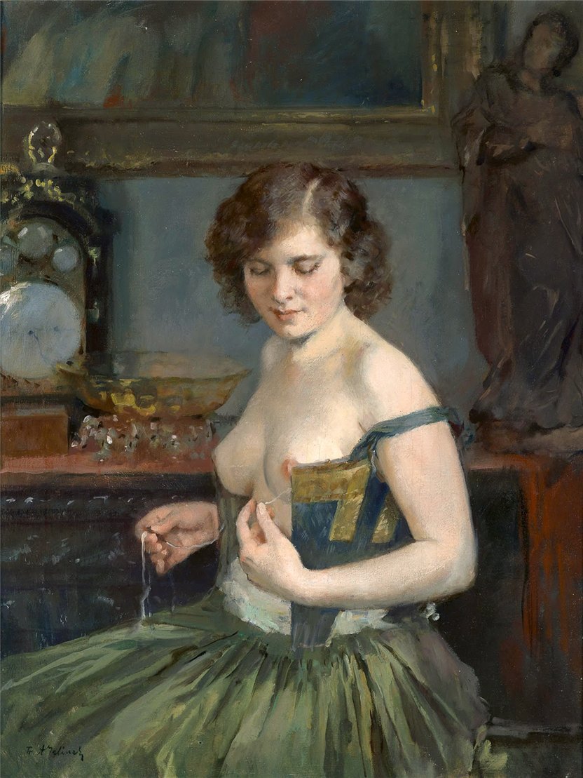 fleurdulys:  Bei der Toilette - Frantisek A. Jelinek 