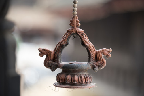 Terracotta oil lamp, Nepal